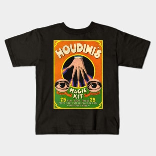 Houdini's Magic Kit 70s Retro Book Kids T-Shirt